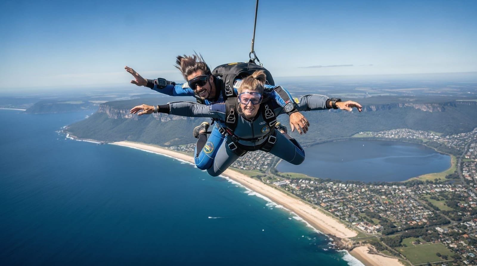 Skydiving near Sydney — outdoor and indoor options guide — Guide to skydiving near Sydney — outdoor tandem dropzones at Wollongong and Pict