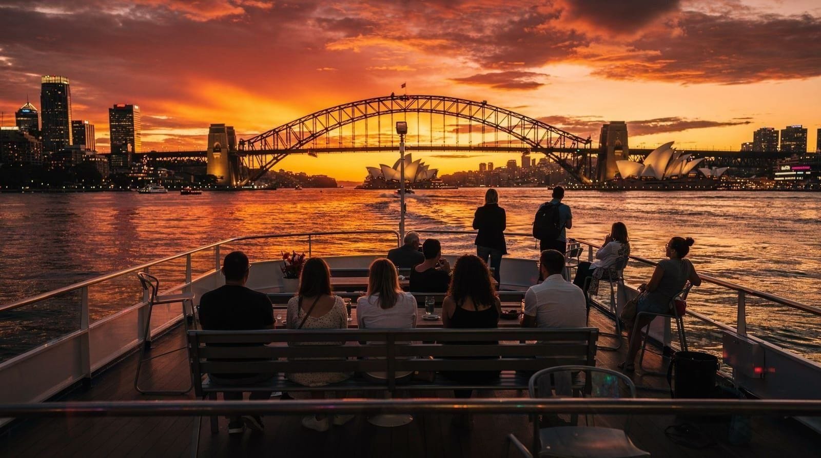 Sunset harbour cruises in Sydney — timing, options, and honest value — Sydney sunset harbour cruises — timing, prices (AUD 43–80), best photography opt
