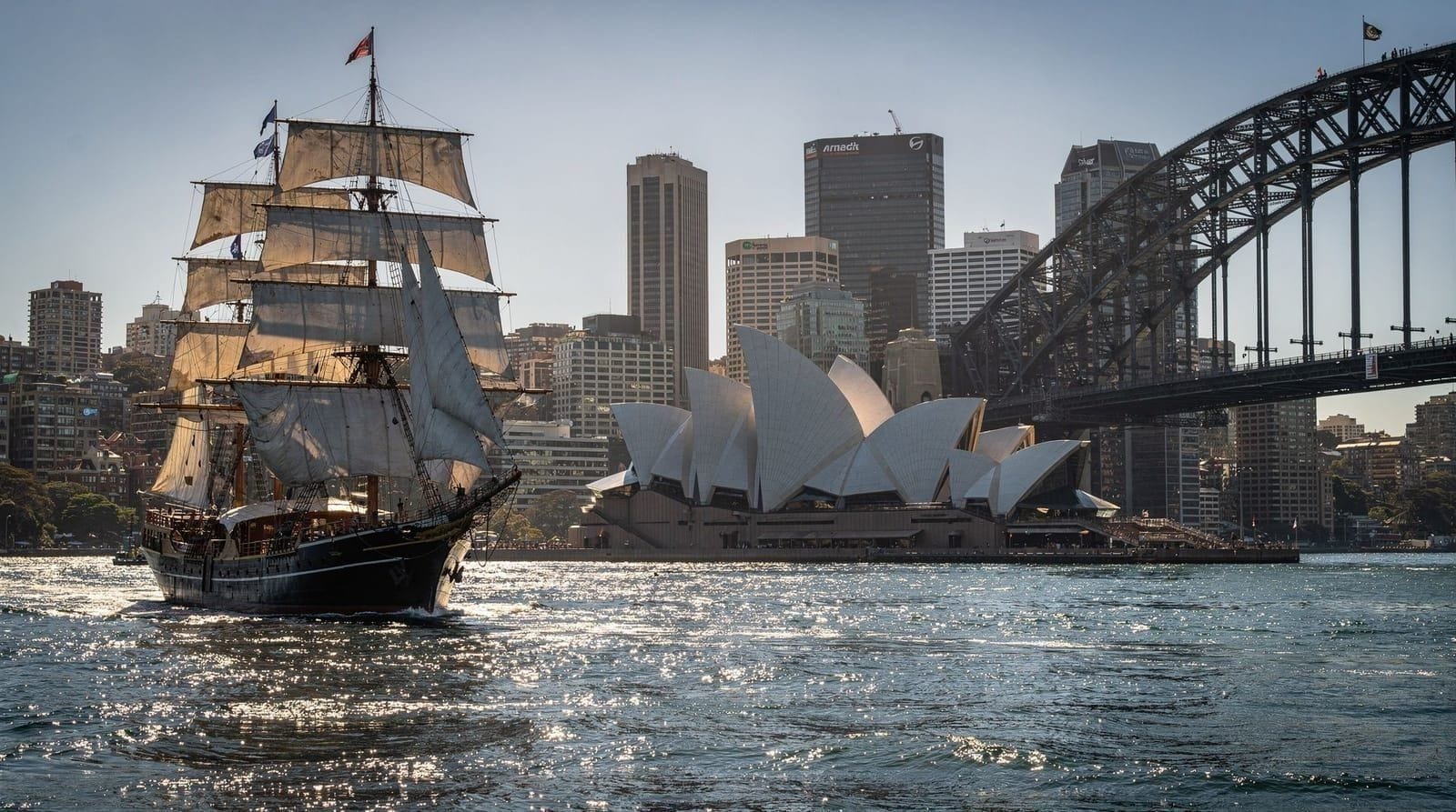 Tall ship sailing on Sydney Harbour — heritage cruises explained — Tall ship sailing on Sydney Harbour — lunch, afternoon, and twilight dinner crui